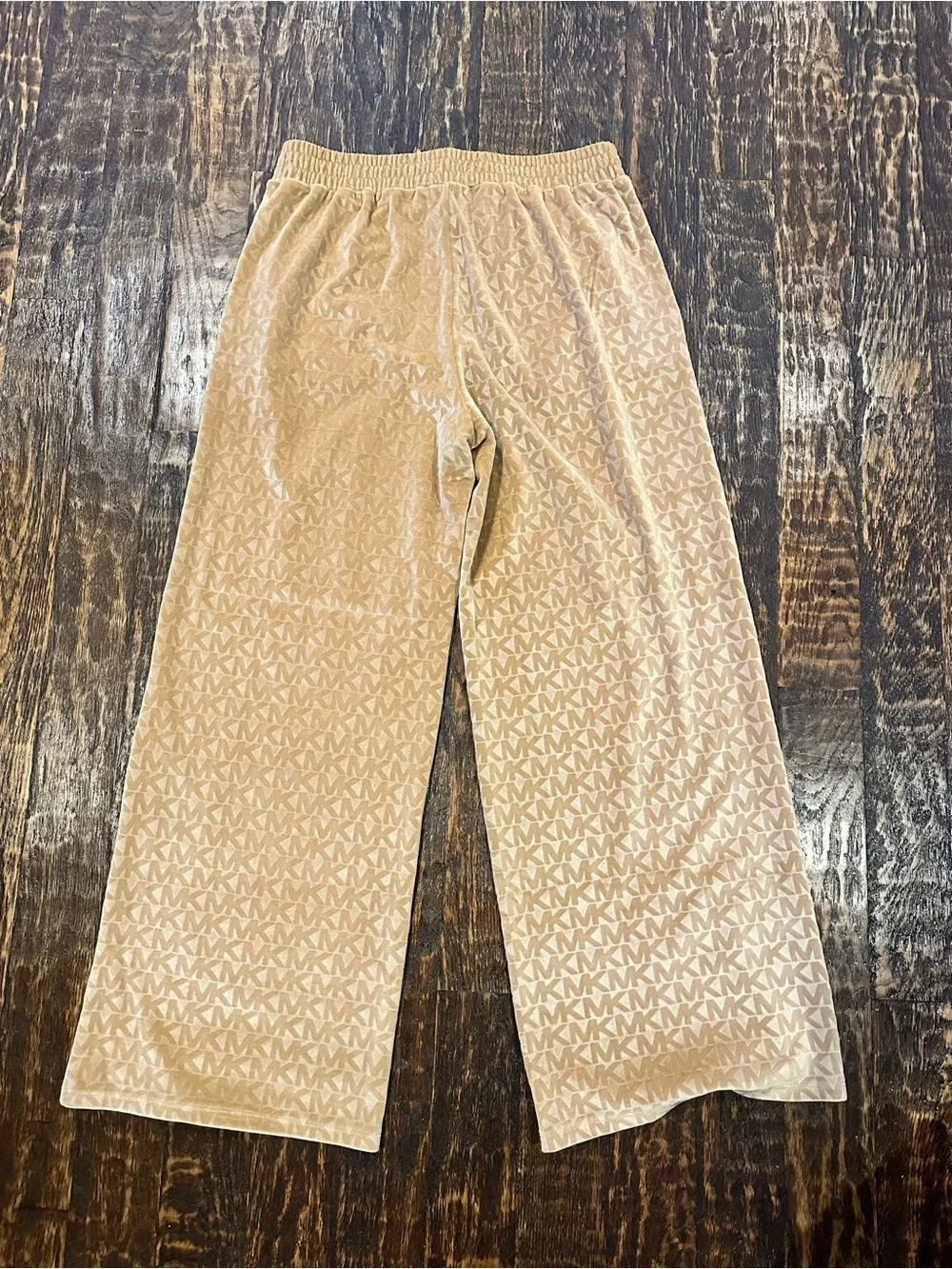 Michael Michael Kors dark camel Logo Velour Lounge Pants